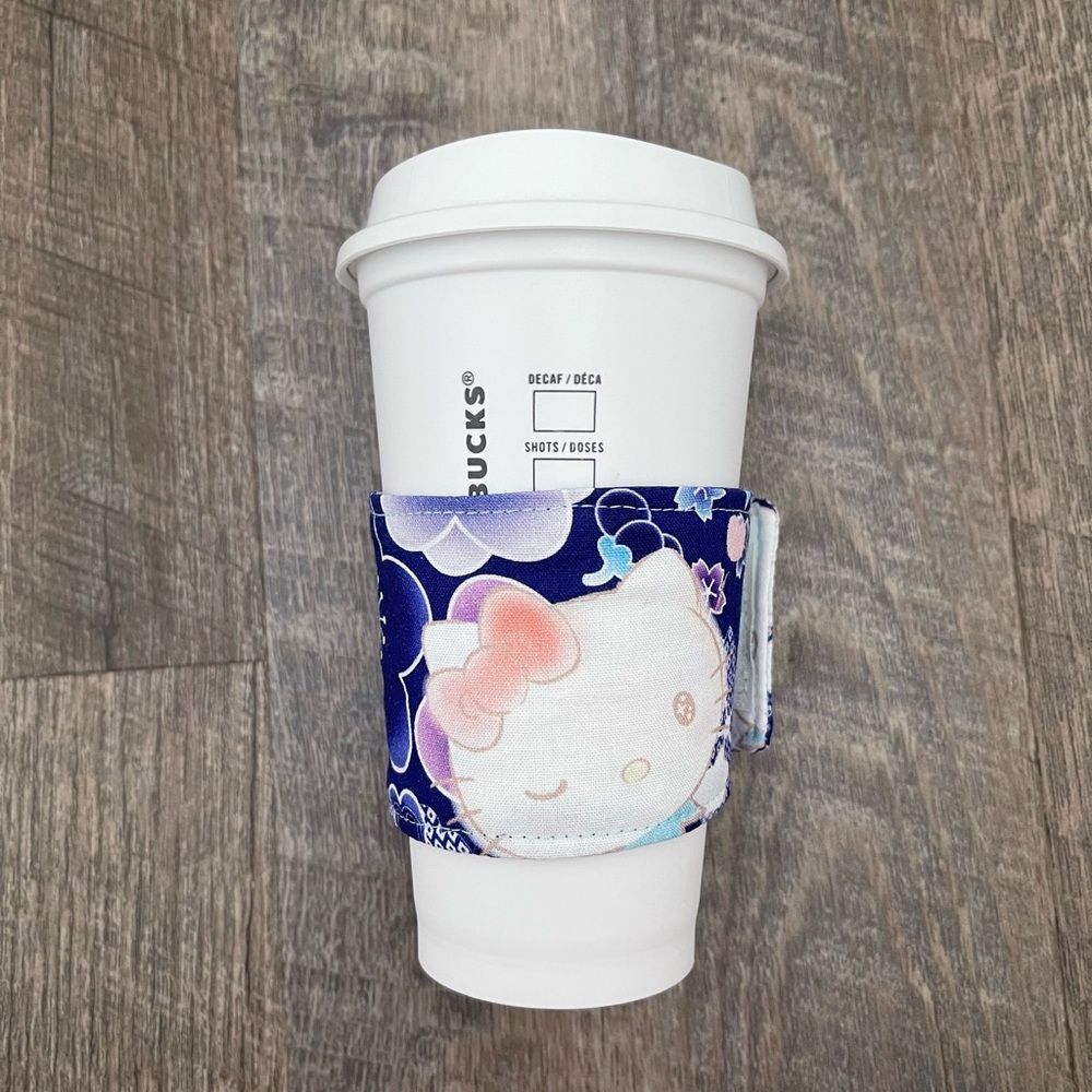 Cup sleeve only - no cup, handmade item fits Starbucks reusable hot cup